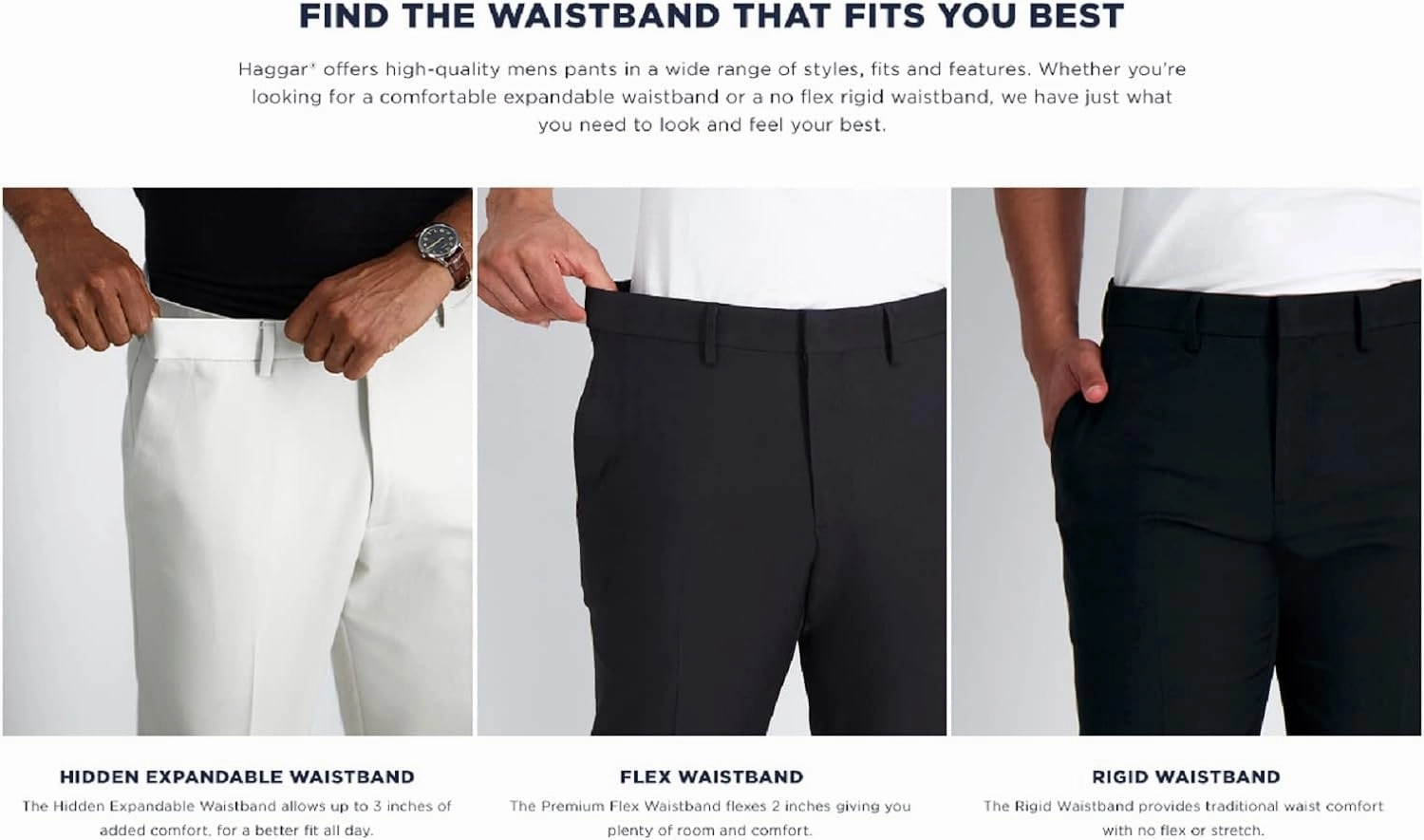 Haggar Men's Cool 18 Classic Fit Expandable Waist Short Regular and Big & Tall Sizes