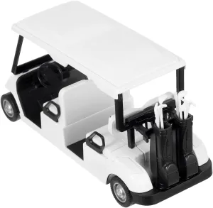 HANABASS Diecast Golf Cart Model Miniature Pullback Vehicle for Elegant Golf Decor for Home Office Detailed Collectible Golf Cart Prop Finish