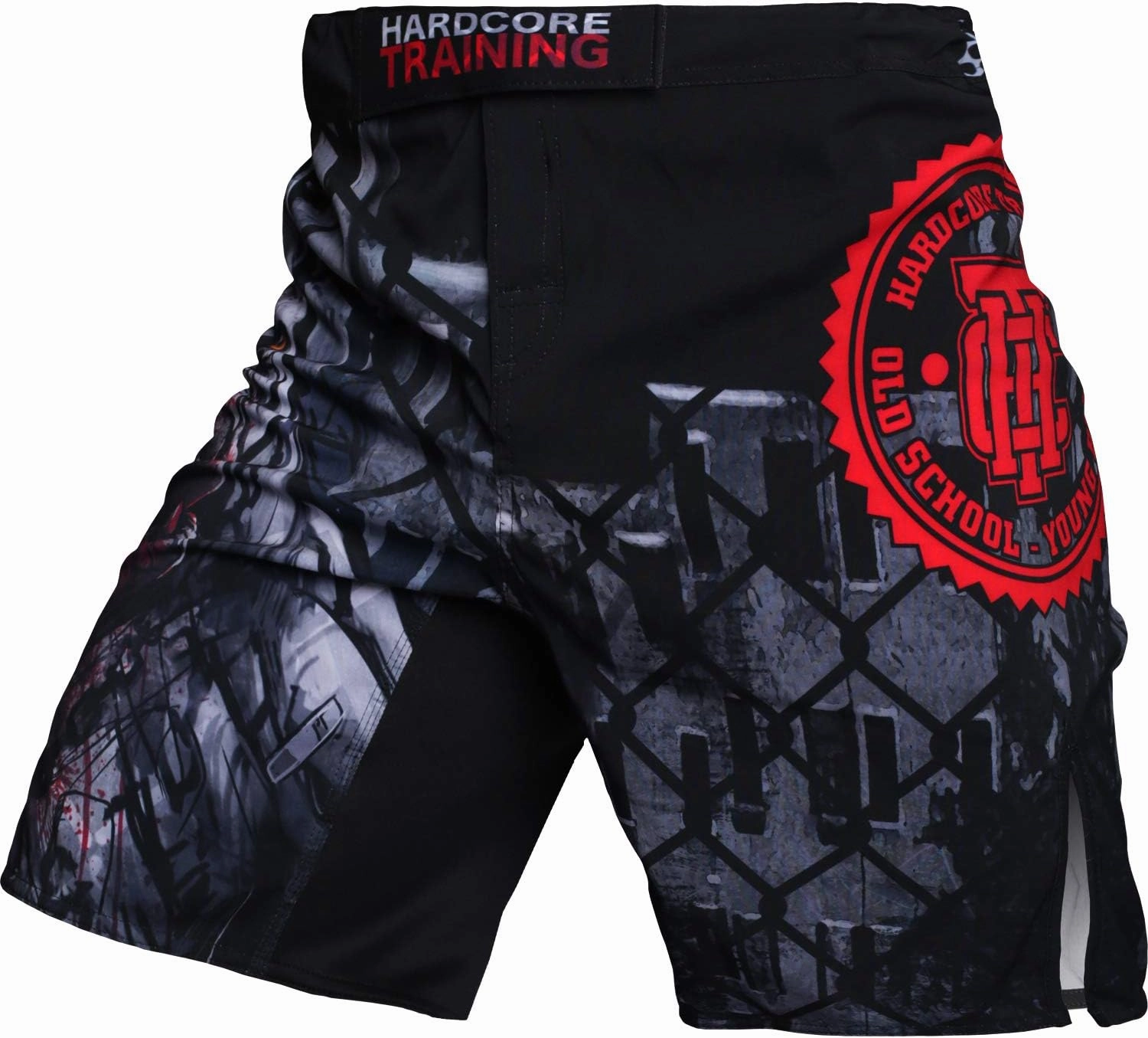 Hardcore Training Fight Shorts Men's Boxing MMA Combat BJJ Grappling Fitness Muay Thai Kickboxing No Gi