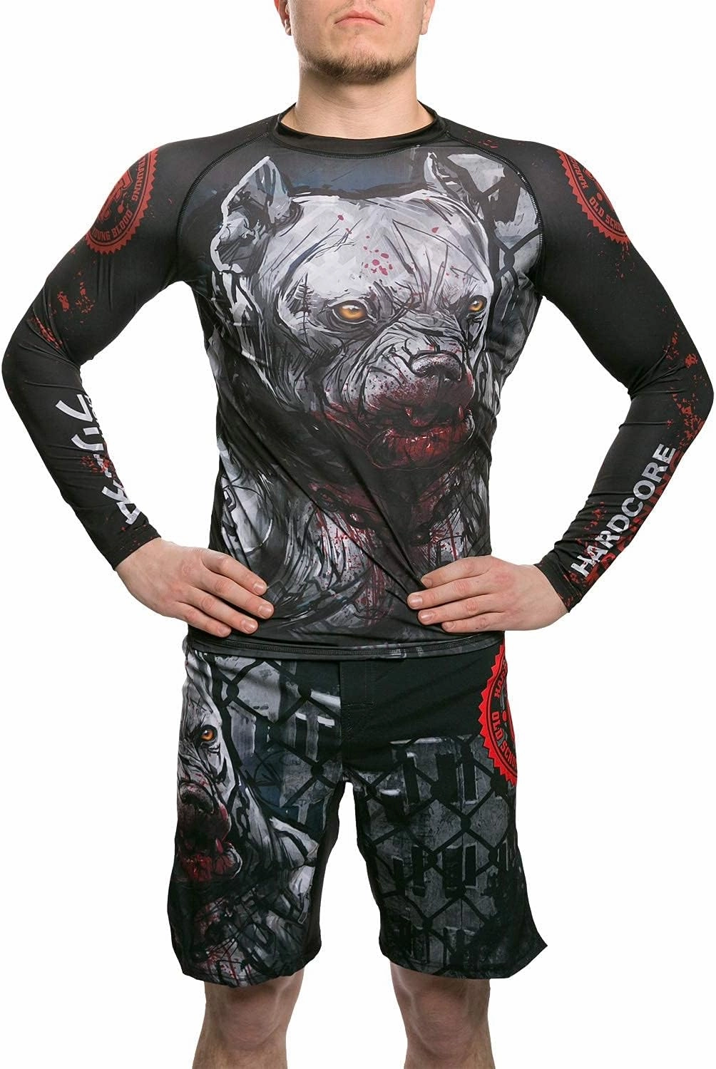 Hardcore Training Fight Shorts Men's Boxing MMA Combat BJJ Grappling Fitness Muay Thai Kickboxing No Gi