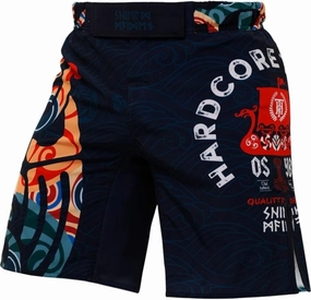 Hardcore Training Fight Shorts Men's Boxing MMA Combat BJJ Grappling Fitness Muay Thai Kickboxing No Gi
