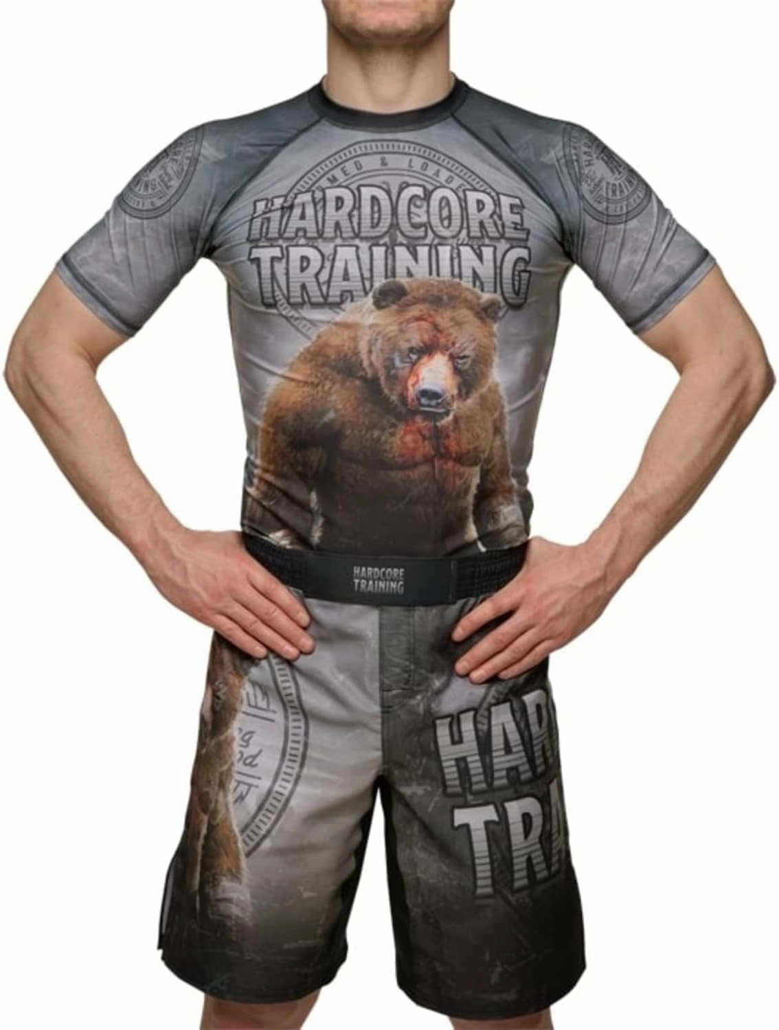 Hardcore Training Fight Shorts Men's Boxing MMA Combat BJJ Grappling Fitness Muay Thai Kickboxing No Gi