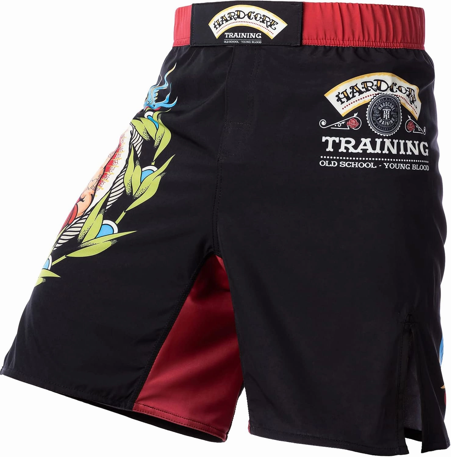 Hardcore Training Fight Shorts Men's Boxing MMA Combat BJJ Grappling Fitness Muay Thai Kickboxing No Gi