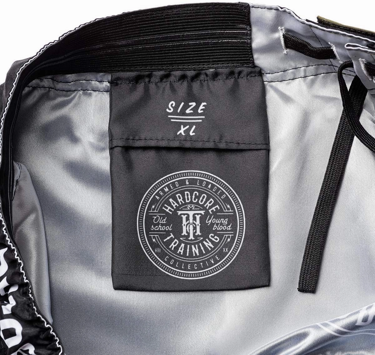 Hardcore Training Fight Shorts Recruit Black Green Red Purple Blue Men's Boxing MMA BJJ Grappling Kickboxing No Gi