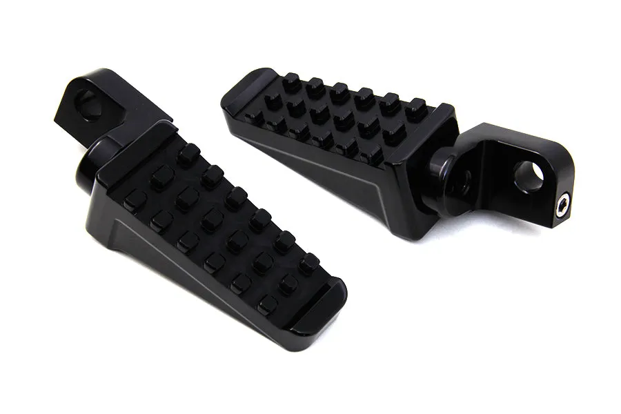 HARLEY Black Racer Style Footpeg Set fits 0-  All, models with female mounting blocks