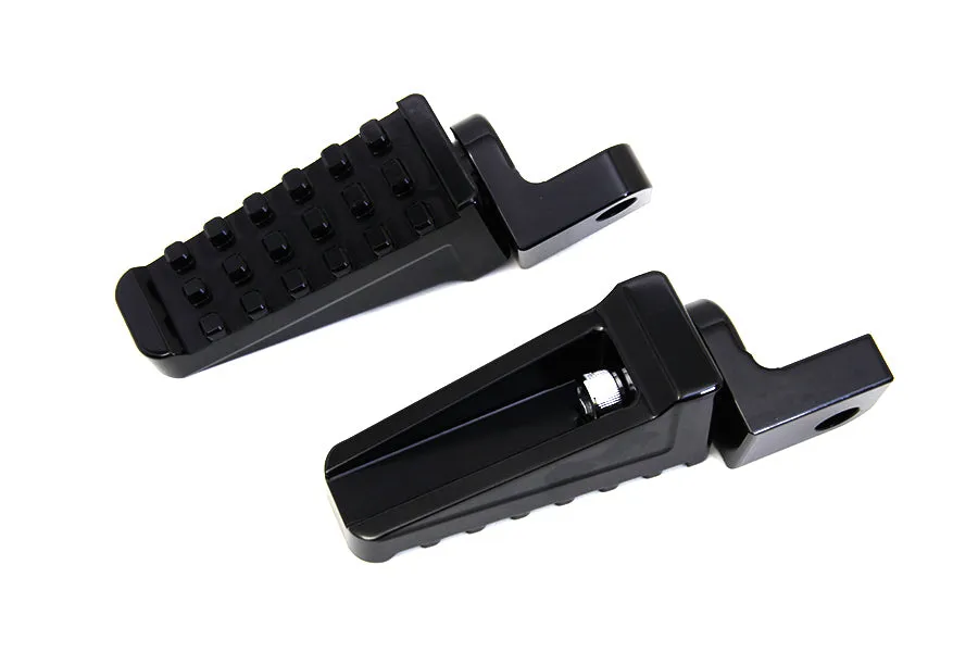 HARLEY Black Racer Style Footpeg Set fits 0-  All, models with female mounting blocks