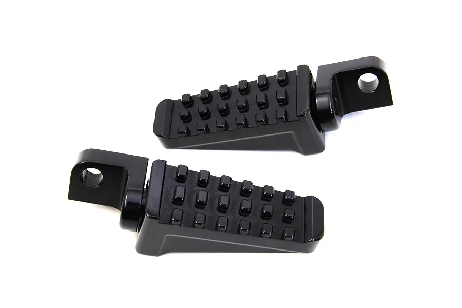HARLEY Black Racer Style Footpeg Set fits 0-  All, models with female mounting blocks