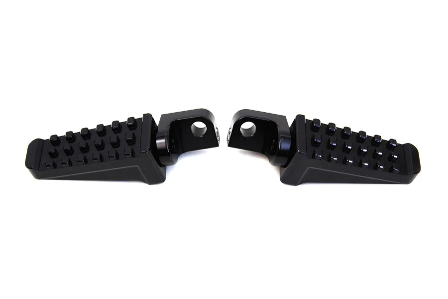 HARLEY Black Racer Style Footpeg Set fits 0-  All, models with female mounting blocks