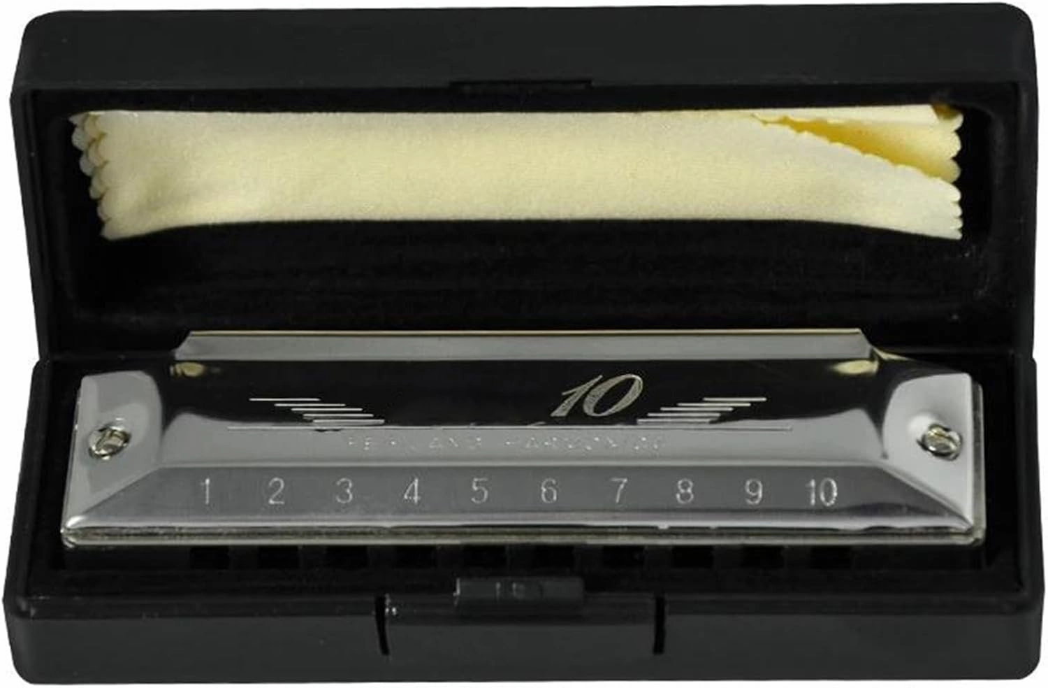 Harmonica C Diatonic Key 10 Holes Blues Mouth Organ(Gold)