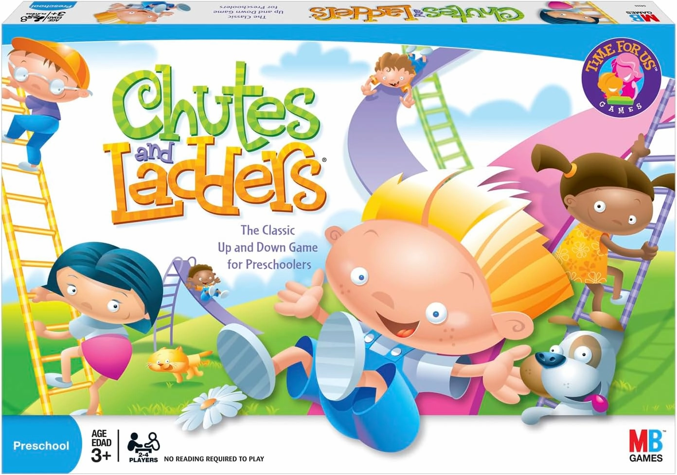 Hasbro Gaming Chutes and Ladders Board Game | 2 to 4 Players | Back to School Gifts for Kids | Preschool Classroom Games | Ages 3  (Amazon Exclusive)