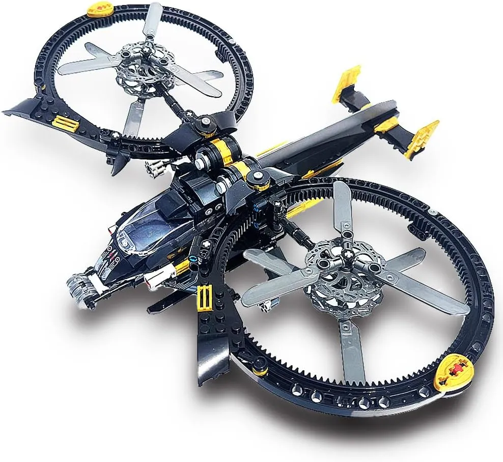 Helicopter Utility Building Blocks Military Army Airplane 458 Pieces Toy Gift for Kid and Adult