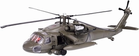 Helicopter for Adults, UH-60 1/64 Scale Alloy Black Hawk Helicopter Static Display Model with Light and Sound Effects