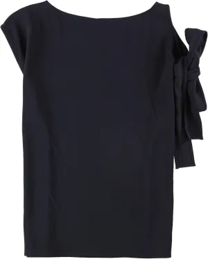 Helmut Lang Womens Satin Knit Blouse