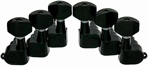 Hipshot Classic Enclosed-Gear Guitar Tuners, 3x3 Black with UMP Kit