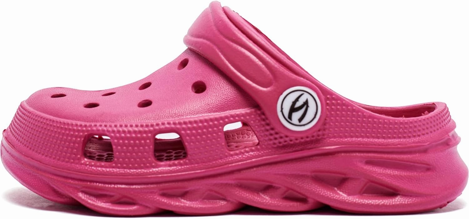 HOBIBEAR Boys and Girls Classic Graphic Garden Clogs Slip on Water Shoes(Toddler/Little Kids/Big Kids)