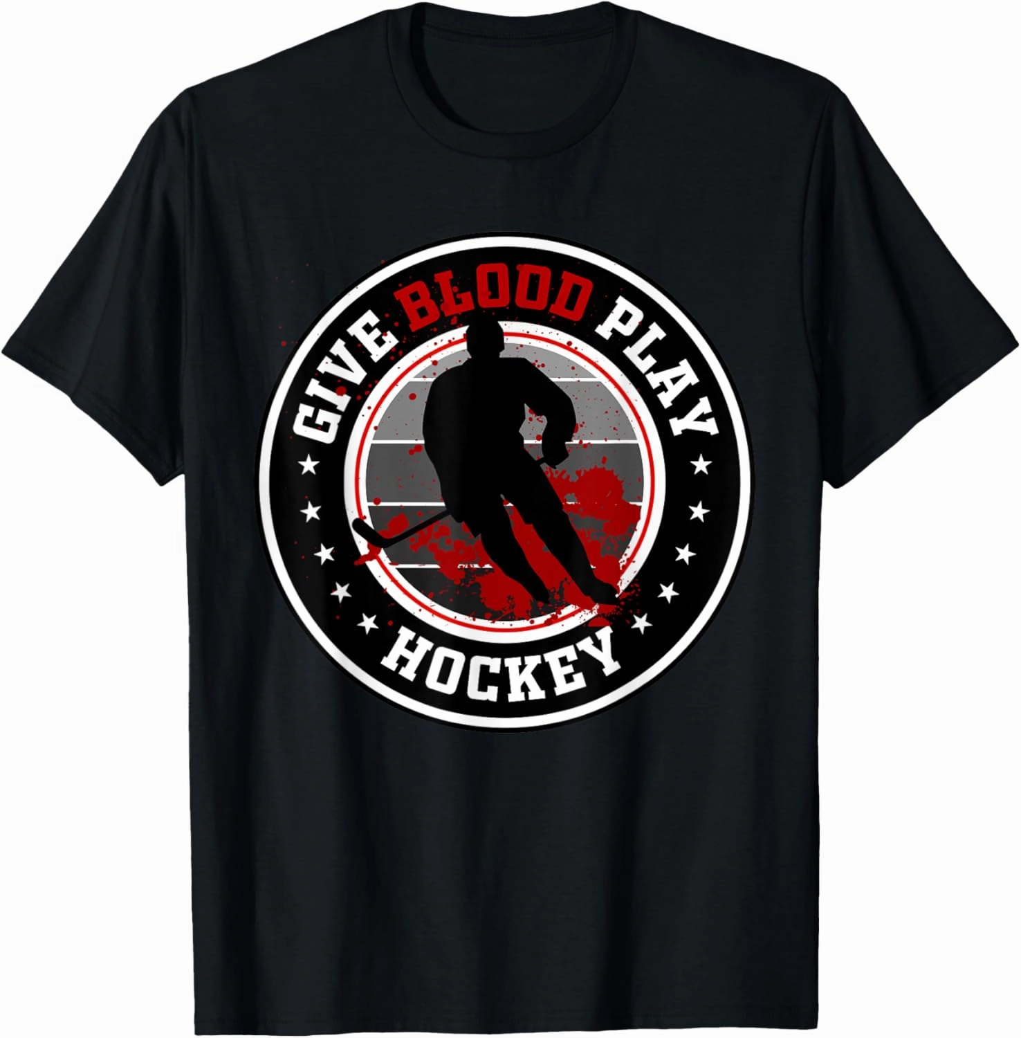 Hockey boy stuff or Give Blood Play Hockey White T-Shirt