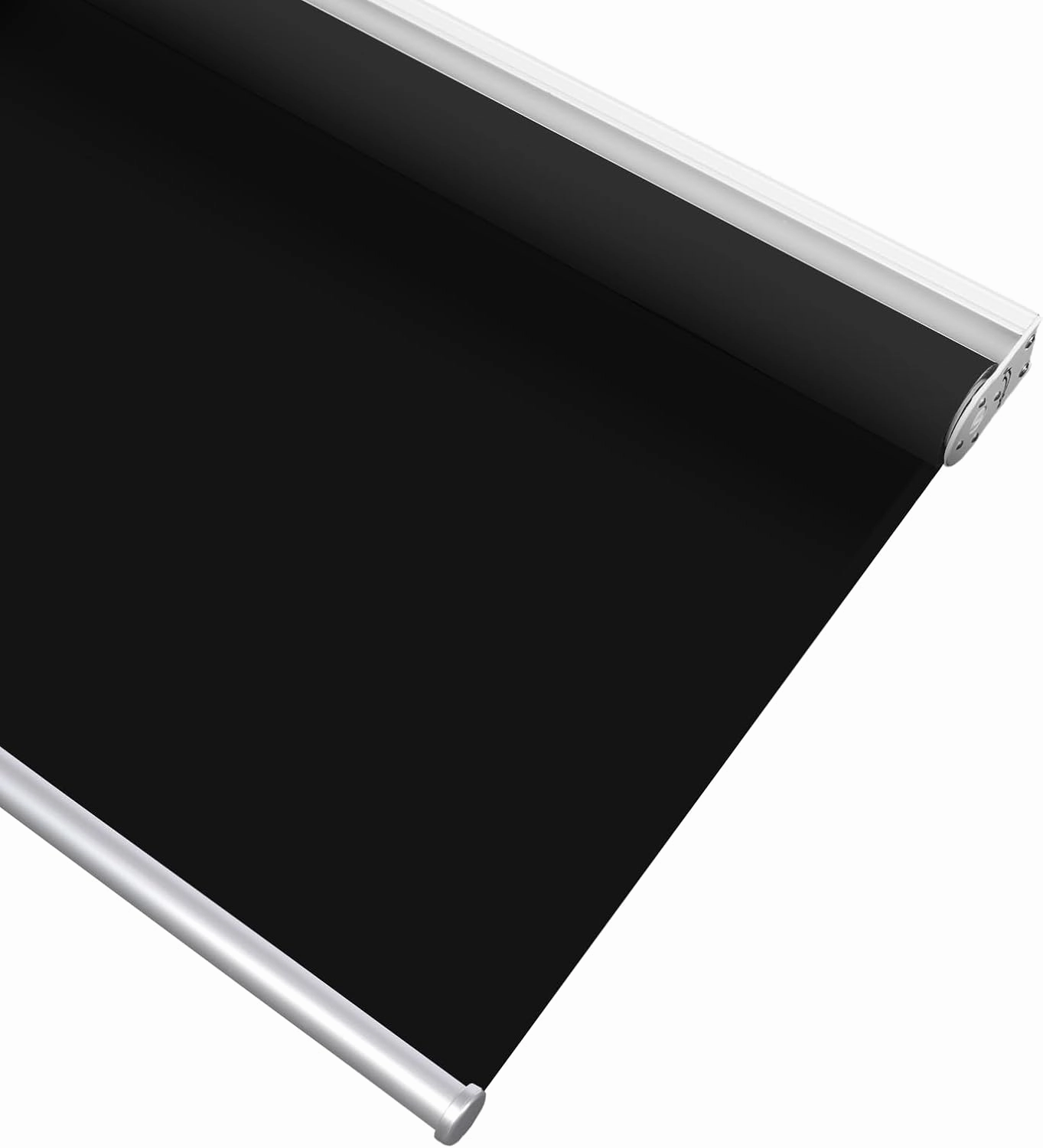 HOMEBOX 100% Blackout Cordless Roller Window Shades, Window Blinds with Thermal Insulated, UV Protection Waterproof Fabric, roll up and Down Blinds for Home and Office (Black - 23" W x 73" H)
