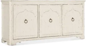 Hooker Furniture Americana Wood Entertainment Credenza in White