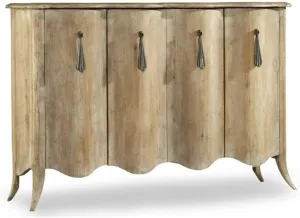 Hooker Furniture Melange Draped Sideboard in Light Wood