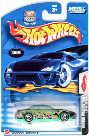Hot Wheels Dragon Wagons Series #5 Lexus SC400 #2003-69 Collectible Collector Car Mattel 1:64 Scale