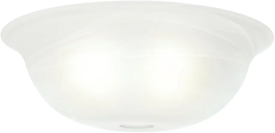 Hunter Fan Company Casablanca 99057 Swirled Marble Standard Shape Glass Bowl,White , Pack of 1