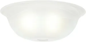 Hunter Fan Company Casablanca 99057 Swirled Marble Standard Shape Glass Bowl,White , Pack of 1