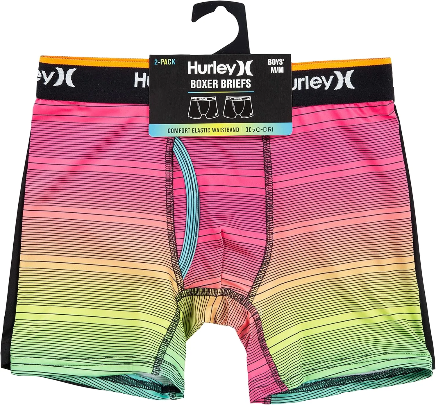 Hurley Boys' Classic Boxer Briefs (2-Pack)