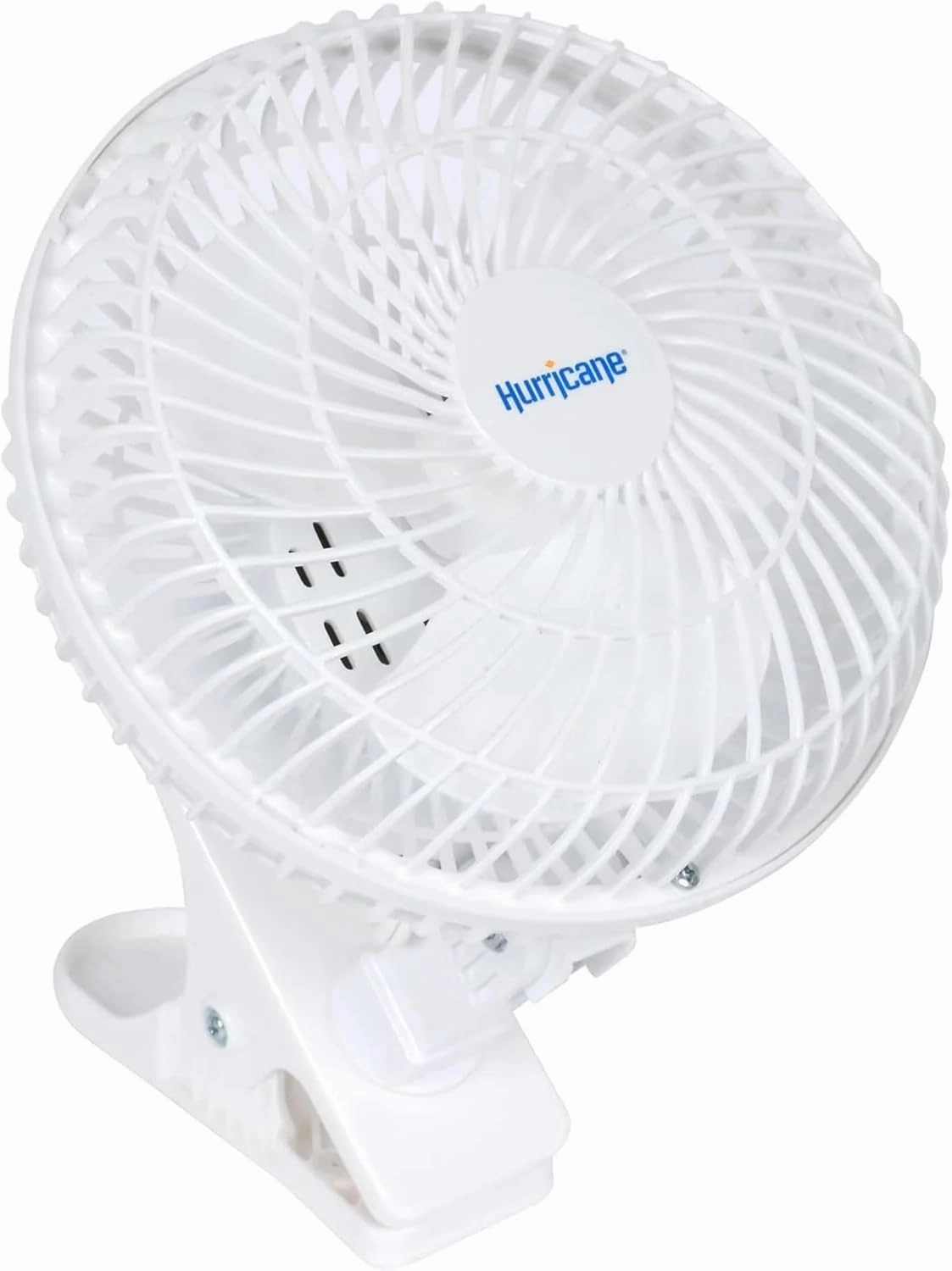 Hurricane 2-Pack Classic 6-Inch Electric Corded Clip-On Table Fan with 2 Quiet Speeds for Desks and Night Stands, 14W, White