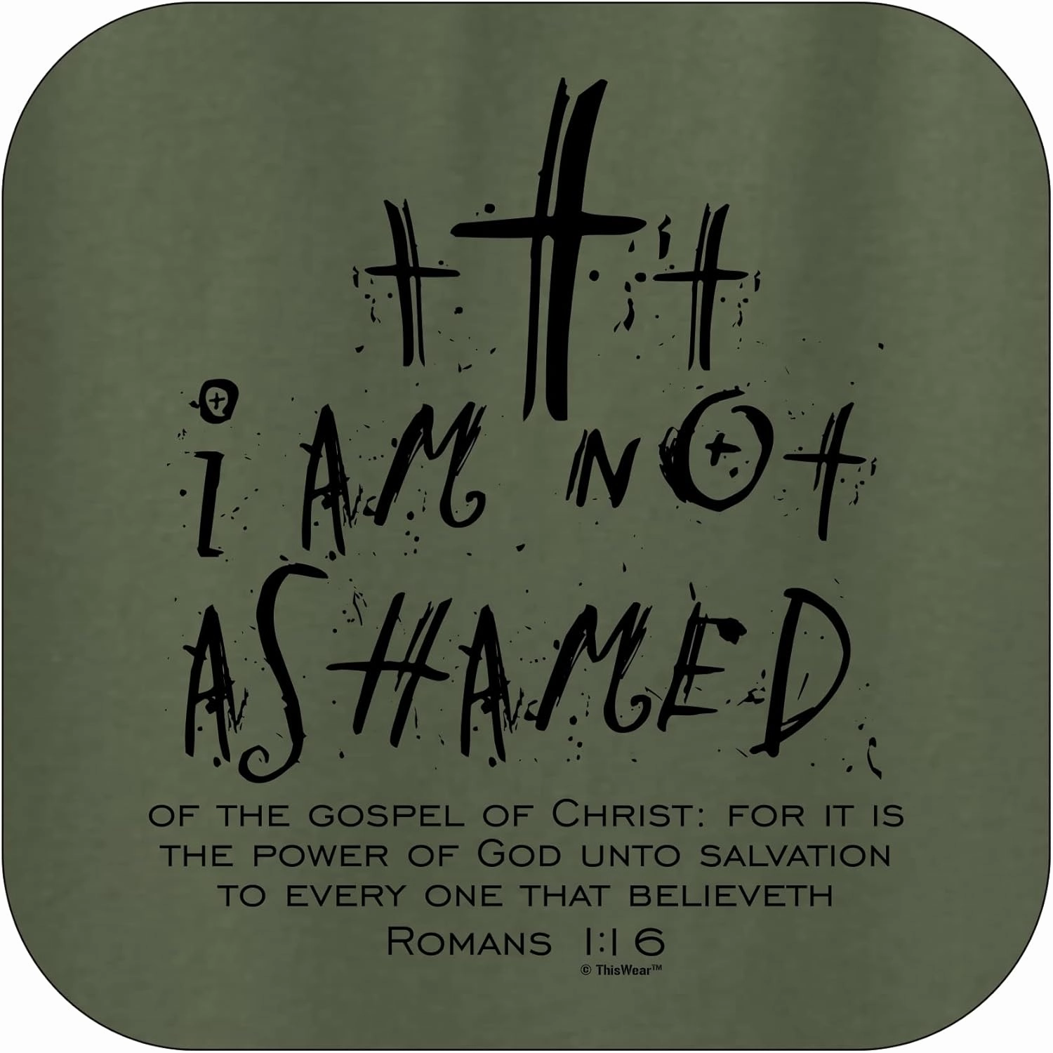 I Am Not Ashamed Romans 1:16 Verse Long Sleeve Front Pocket Hoodie Sweatshirt