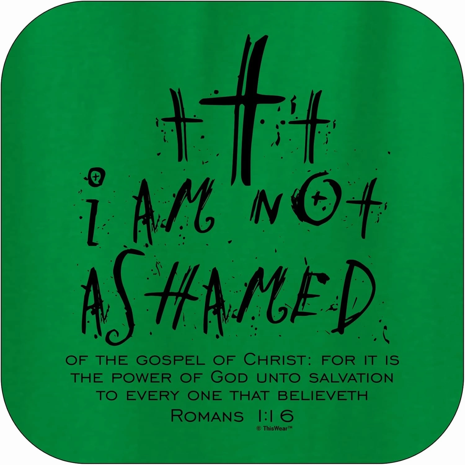 I Am Not Ashamed Romans 1:16 Verse Long Sleeve Front Pocket Hoodie Sweatshirt