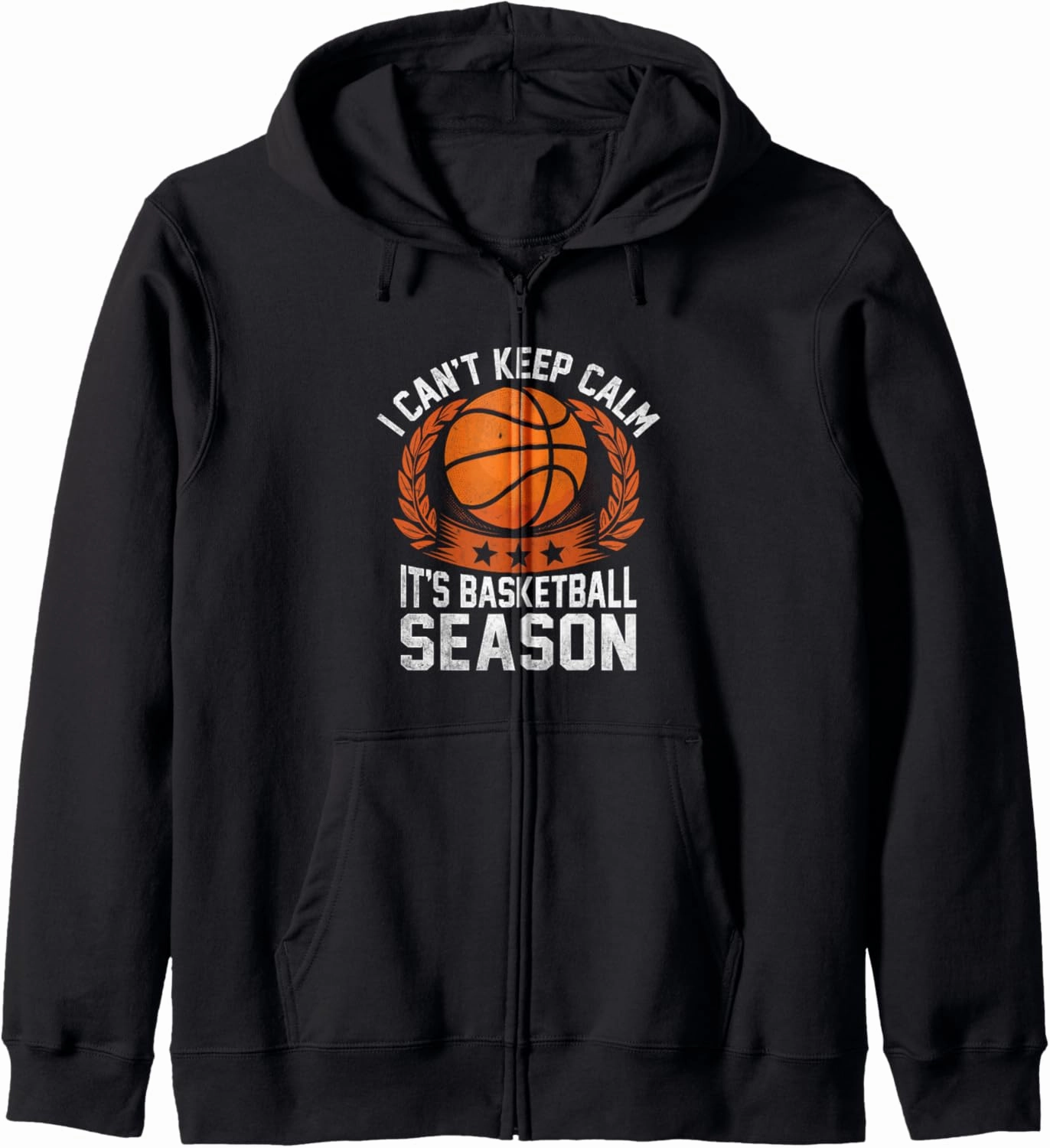 I Can't Keep Calm It's Basketball Season Shoot Court Player Zip Hoodie