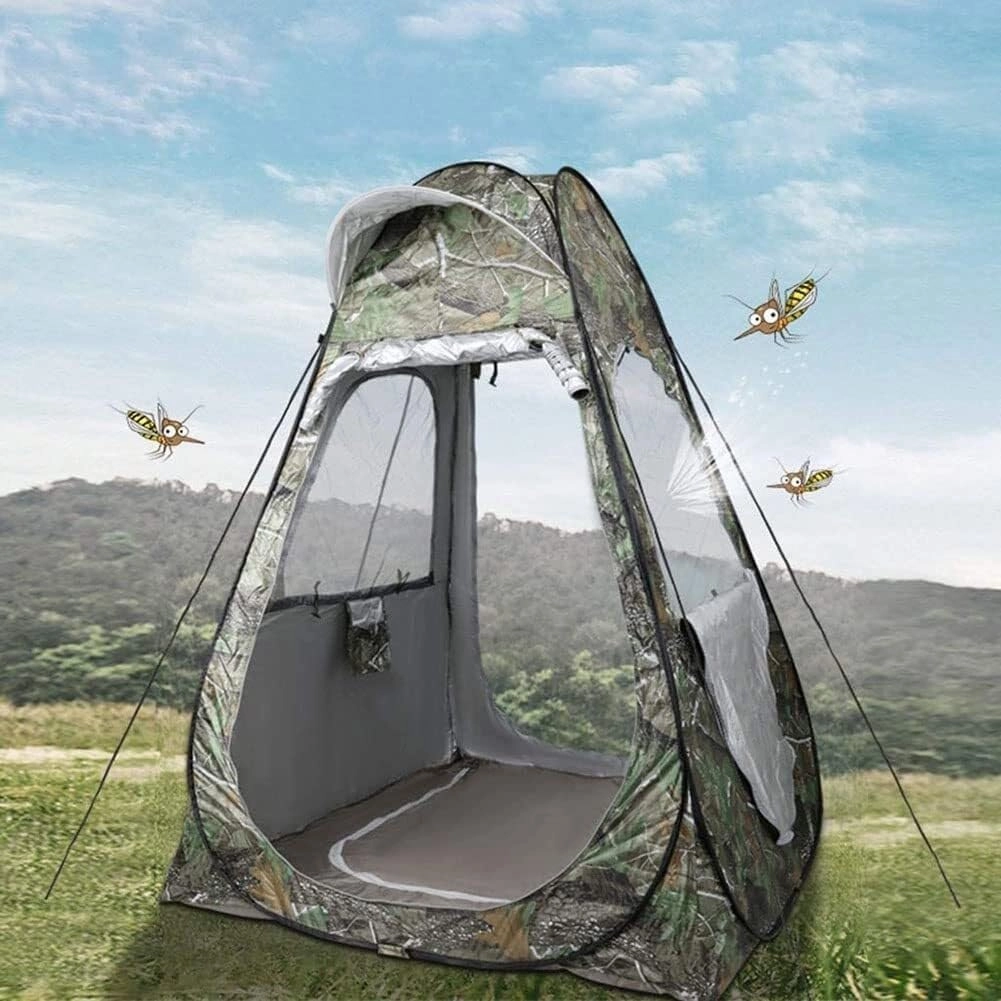 Ice Fishing Tent, 2-Person, 4-Season, Blue, Camping, Fishing