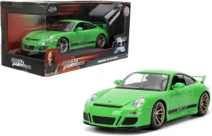 Jada Toys Fast & Furious 1:24 Scale Die-Cast 2007 Porsche 911 GT3 – Opening Doors, Detailed Interior, Rubber Tires – Collectible for Ages 8  – Authentic from Fast X