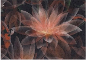 Jigsaw Puzzle 500 Pieces Water Lily Koi Fish Lotus Oriental Mystery Puzzles for Adults Teens and Kids Creative Gift Puzzles Funny Family Games Multiple Size