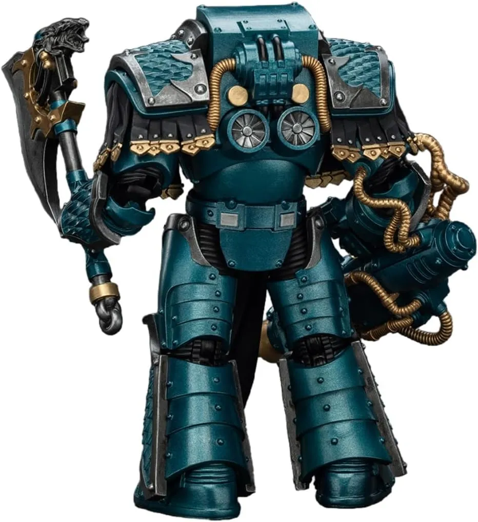 JOYTOY Warhammer 40K 1/18 Action Figures Alpha Legion Lernaean Terminator with Conversion Beam Cannon Collectible Model 5.3Inch Action Figures