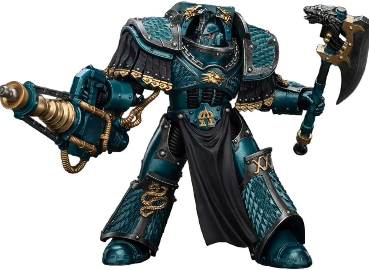 JOYTOY Warhammer 40K 1/18 Action Figures Alpha Legion Lernaean Terminator with Conversion Beam Cannon Collectible Model 5.3Inch Action Figures