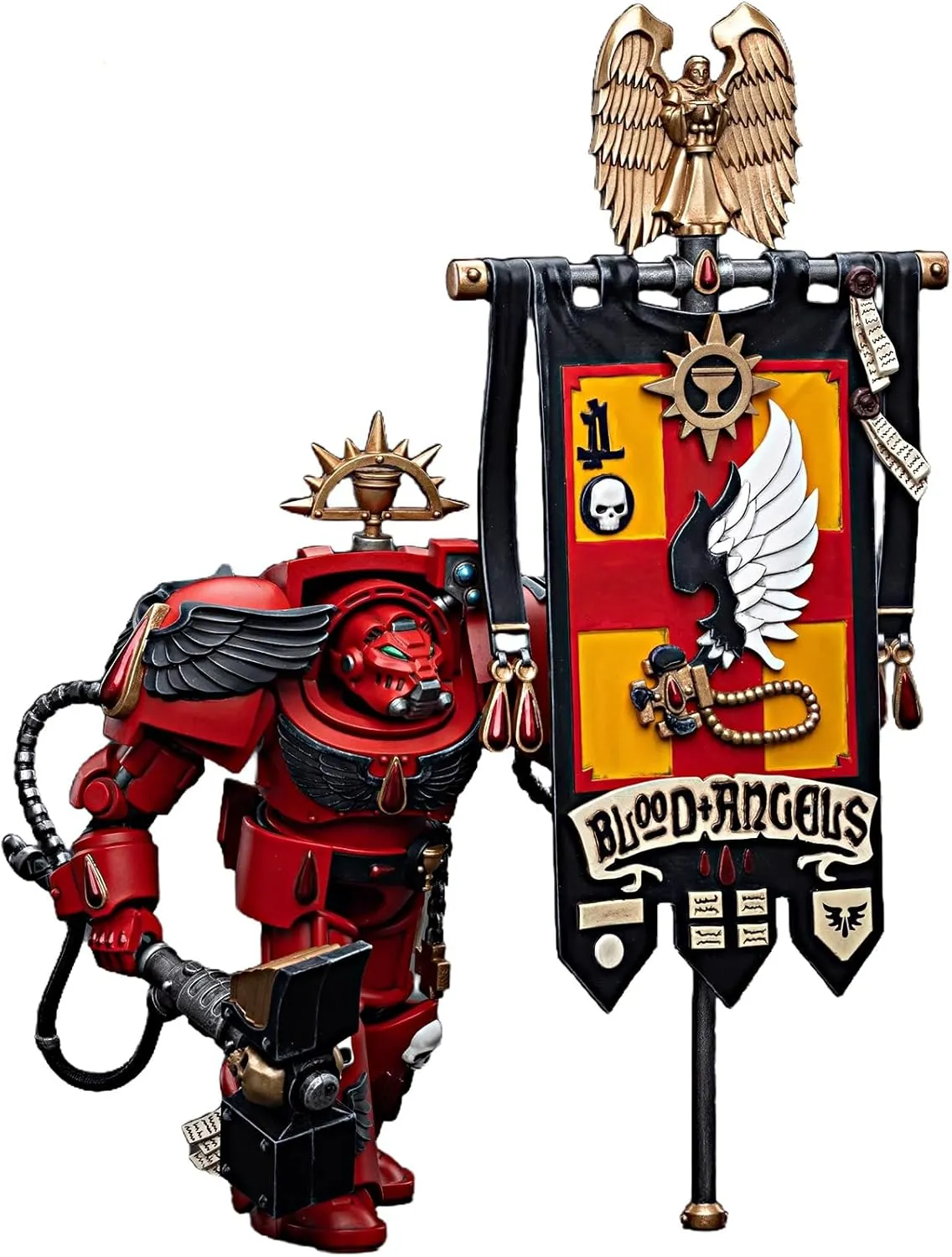 JOYTOY Warhammer 40K 1/18 Action Figures Blood Angels Ancient Brother Leonid Collectible Model