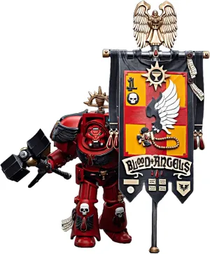 JOYTOY Warhammer 40K 1/18 Action Figures Blood Angels Ancient Brother Leonid Collectible Model