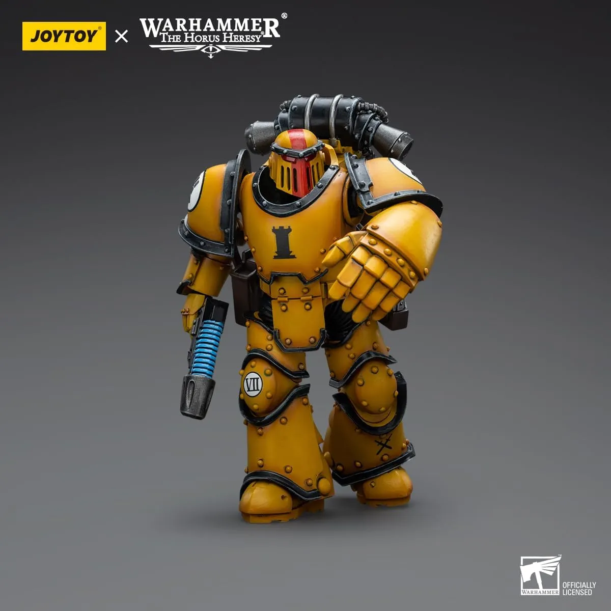 JOYTOY Warhammer 40K 1/18 Action Figures Imperial Fists Legion MkIII Tactical Squad Sergeant with Power Fist Collectible Model