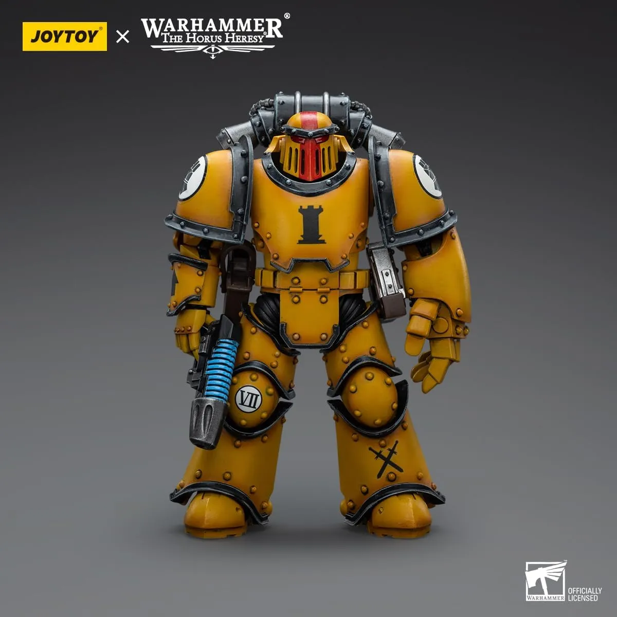JOYTOY Warhammer 40K 1/18 Action Figures Imperial Fists Legion MkIII Tactical Squad Sergeant with Power Fist Collectible Model