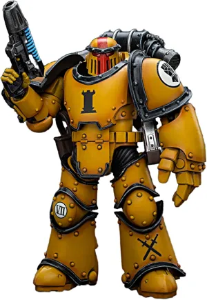 JOYTOY Warhammer 40K 1/18 Action Figures Imperial Fists Legion MkIII Tactical Squad Sergeant with Power Fist Collectible Model