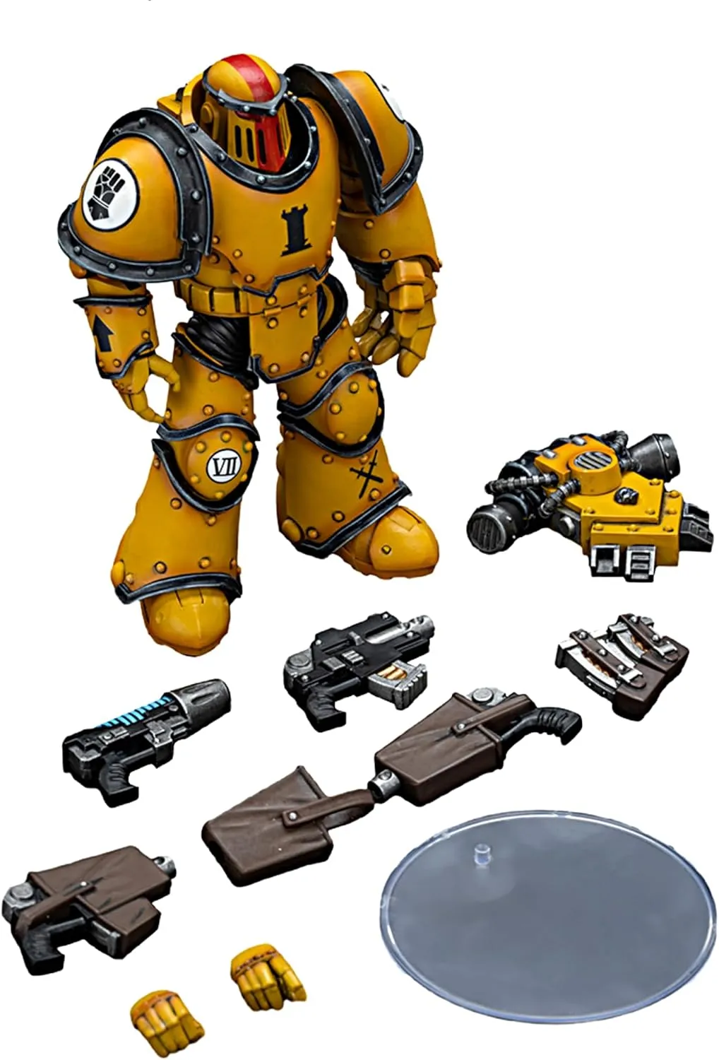 JOYTOY Warhammer 40K 1/18 Action Figures Imperial Fists Legion MkIII Tactical Squad Sergeant with Power Fist Collectible Model