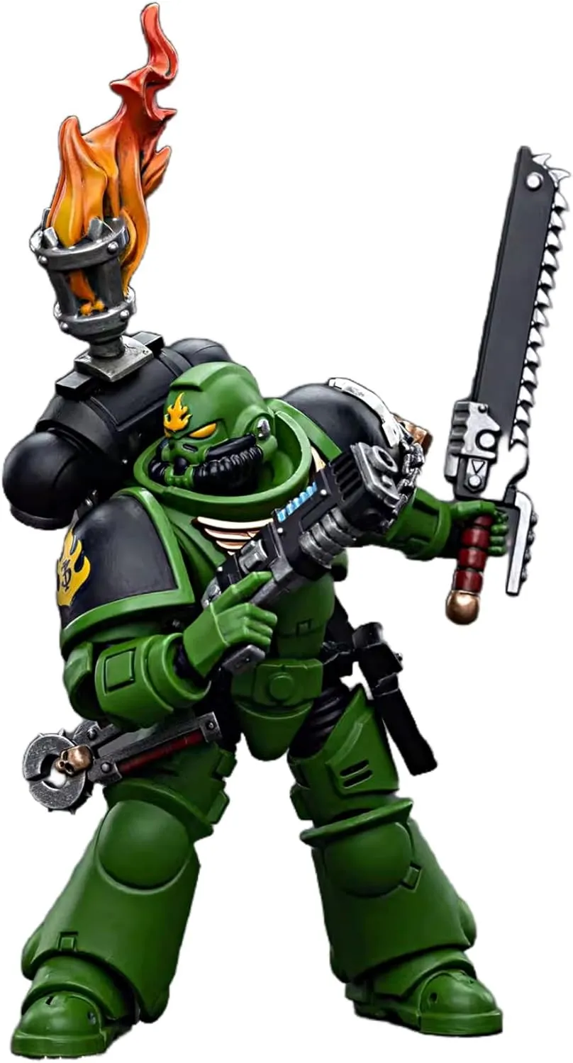 JOYTOY Warhammer 40K 1/18 Action Figures Salamanders Intercessors Sergeant Tsek'gan Collectible Model
