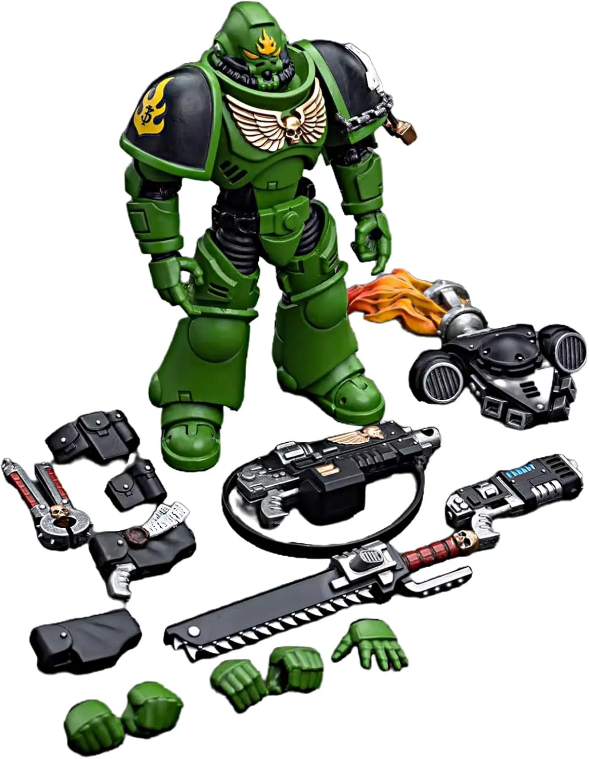 JOYTOY Warhammer 40K 1/18 Action Figures Salamanders Intercessors Sergeant Tsek'gan Collectible Model