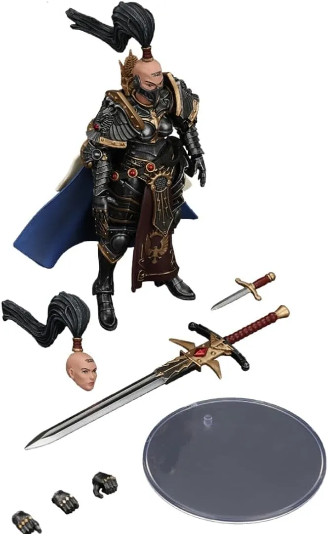 JOYTOY Warhammer 40K 1/18 Action Figures Sisters of Silence Knight-Commander Jenetia Krole Collectible Model