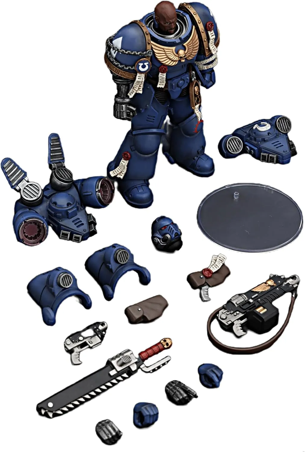 JOYTOY Warhammer 40K 1/18 Action Figures Ultramarines Brother Chairon Collectible Model