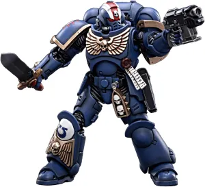 JOYTOY Warhammer 40K 1/18 Action Figures Ultramarines Heroes of The Chapter Primaris Lieutenant Erastus Collectible Model