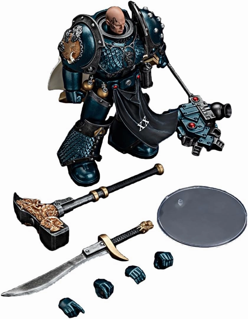 JOYTOY Warhammer 40K 1/18 Action Figures Alpha Legion Harrowmaster Armillus Dynat 4.9Inch Collectible Model