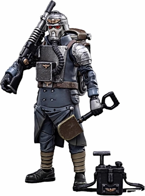JOYTOY Warhammer 40K 1/18 Action Figures Astra Militarum Death Korps of Krieg Veteran Squad Guardsman Demolitions Specialist Collectible Model Birthday Gifts