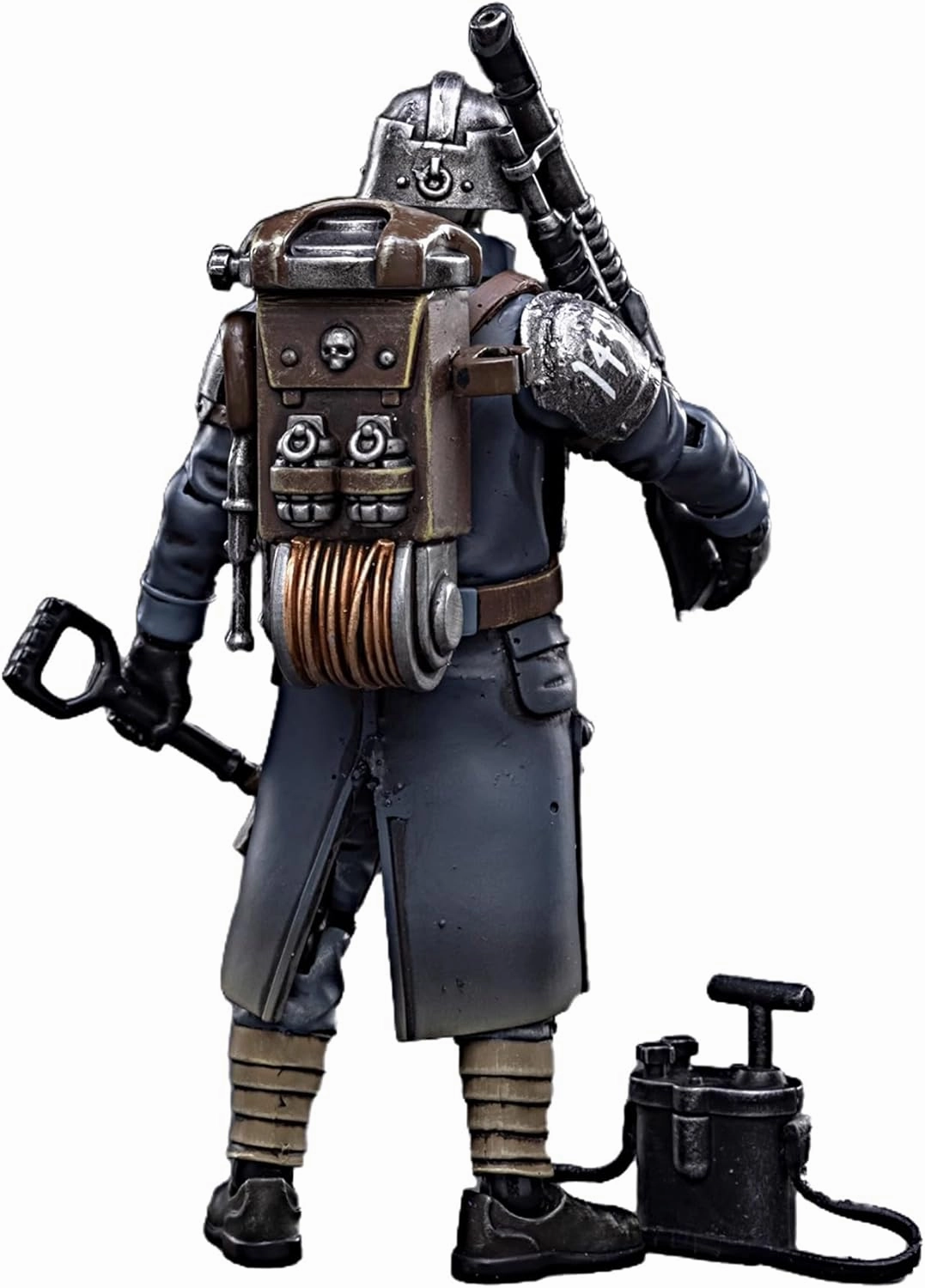 JOYTOY Warhammer 40K 1/18 Action Figures Astra Militarum Death Korps of Krieg Veteran Squad Guardsman Demolitions Specialist Collectible Model Birthday Gifts